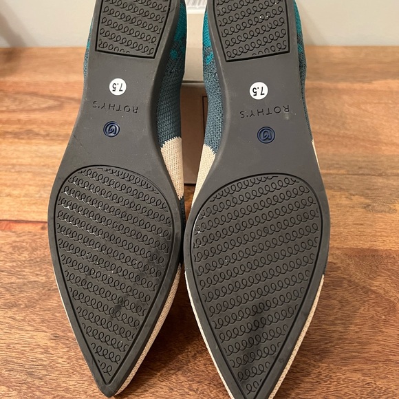 Rothy’s Moroccan Green Point Flat- NIB - Size 7.5 - Picture 6 of 11